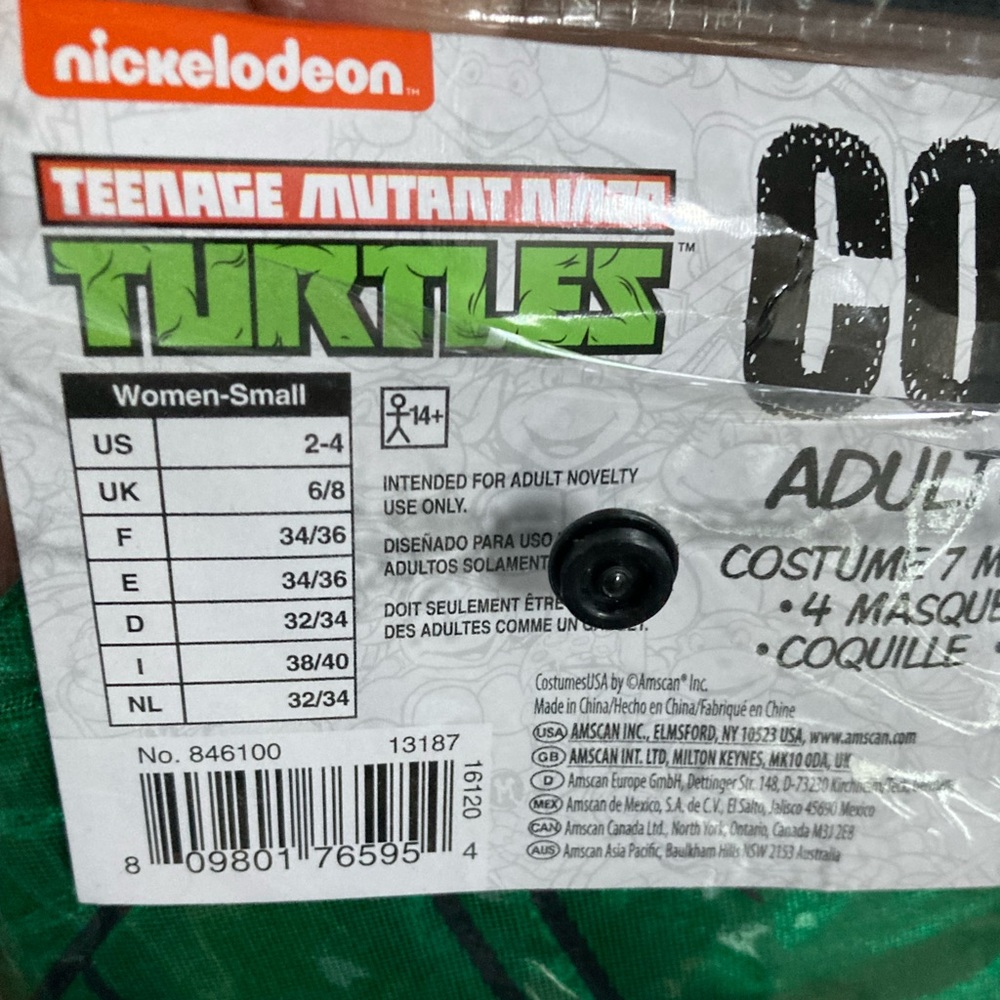 Sexy NINJA TURTLE Jumpsuit Halloween Costume - Picture 3 of 3